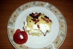 Mamaliga cu branza la cuptor