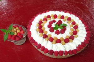 Reteta de prajitura fara coacere, Duo zmeura