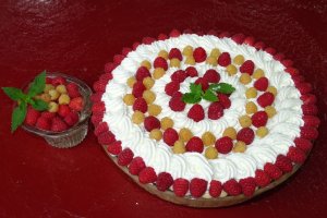 Reteta de prajitura fara coacere, Duo zmeura