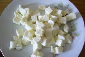 Omleta cu rosii si mozzarella