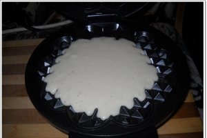 Waffe cu banane caramelizate