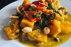 Reteta de curry de dovleac cu spanac
