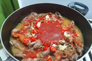 Reteta de pipote picante, cu paste