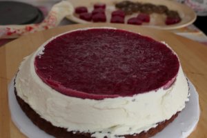 Reteta de tort cu jeleu de zmeura si de ness