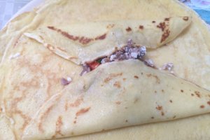 Reteta de clatite cu ciuperci si carne de pui