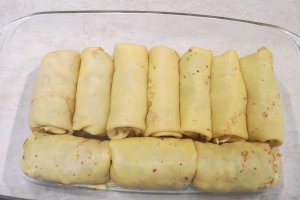 Reteta de clatite cu ciuperci si carne de pui