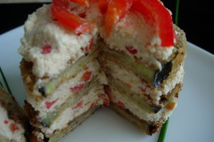 Vinete pane cu urda si ardei gras