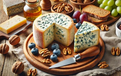 Tipuri de brânză Gorgonzola Picantă. Oferă cel mai interesant contrast de arome!