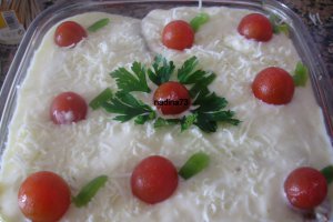 Musaca din dovlecel  cu rosii si piept de pui