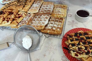 Gaufres vanilate cu iaurt - Reteta gustoasa si aromata