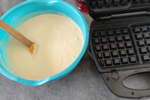 Gaufres vanilate cu iaurt - Reteta gustoasa si aromata