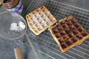 Gaufres vanilate cu iaurt - Reteta gustoasa si aromata