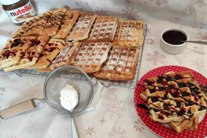 Gaufres vanilate cu iaurt - Reteta gustoasa si aromata