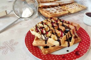 Gaufres vanilate cu iaurt - Reteta gustoasa si aromata
