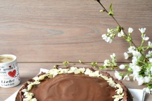Tarta cu zmeura si ciocolata - Reteta delicioasa de post