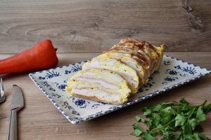 Chec cu pui si cascaval in bacon - Reteta usoara pentru un aperitiv gustos