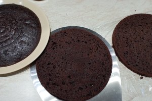 Tort cu visine, ciocolata si crema de piersici - Desertul festiv si delicios