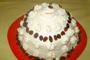 Tort de orez cu budinca caramel