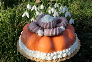 Tort Valentina cu capsuni si ciocolata - Deliciu ciocolatos si aromat
