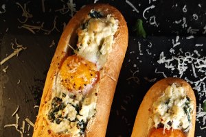 Bărcuțe cu spanac și ouă - Gustarea rapidă și delicioasă