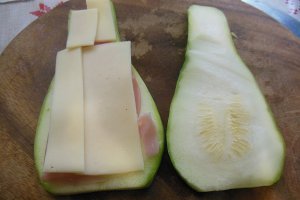 Cordon bleu cu dovlecei la cuptor - Varianta usoara si gustoasa