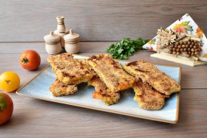 Cordon bleu cu dovlecei la cuptor - Varianta usoara si gustoasa