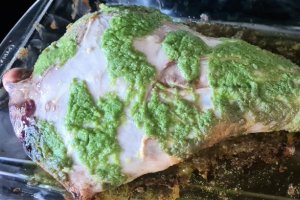 Pulpa de miel confiata 3 ore cu unt de usturoi
