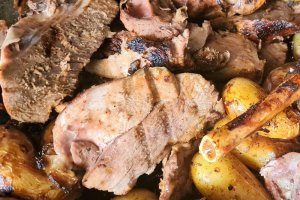 Pulpa de miel confiata 3 ore cu unt de usturoi