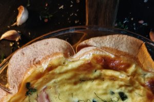 Quiche cu dovlecei - Varianta rapidă cu lipie