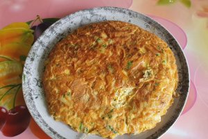 Tortilla cu cartofi si ceapa, la tigaie - Reteta gustoasa de omleta spaniola