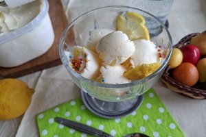 Înghețata de lămâi, cu lapte condensat - Rețeta delicioasă de casă