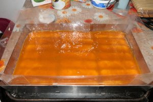 Prajitura cu ness si jeleu de caise - Reteta aromata si delicioasa
