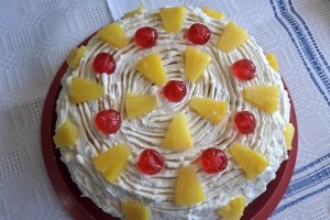 Tort Pina Colada - Reteta delicioasa cu ananas