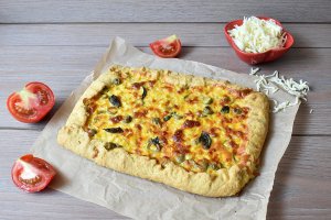 Tarta cu porumb si mozzarella - Aperitivul gustos si satios
