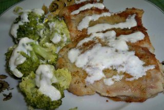 File de pangasius cu garnitura de brocoli