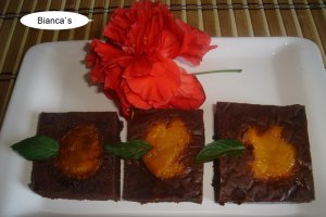 Negresa ciocolatoasa cu caise- 1 an de blog