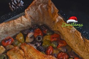 Pește cu legume la cuptor - Rețeta ușoară și gustoasă