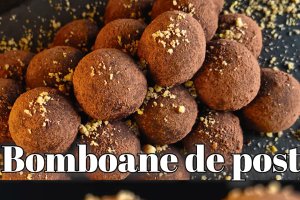 Bomboane de post cu biscuiți și nucă – desert simplu, rapid și delicios