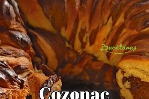 Cozonac bicolor cu Nutella și alune de pădure – rețetă de casă perfectă