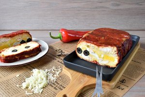 Chec cu pui si ardei kapia copti - Reteta gustoasa de aperitiv