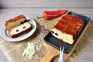 Chec cu pui si ardei kapia copti - Reteta gustoasa de aperitiv