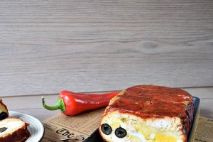 Chec cu pui si ardei kapia copti - Reteta gustoasa de aperitiv