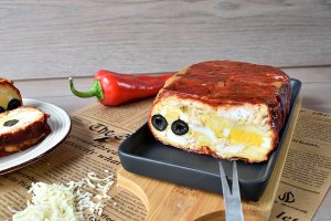 Chec cu pui si ardei kapia copti - Reteta gustoasa de aperitiv