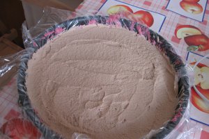 Tort cu mousse de fructe de padure si ciocolata